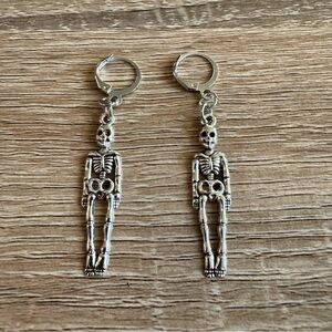 Silver Skeleton Earrings